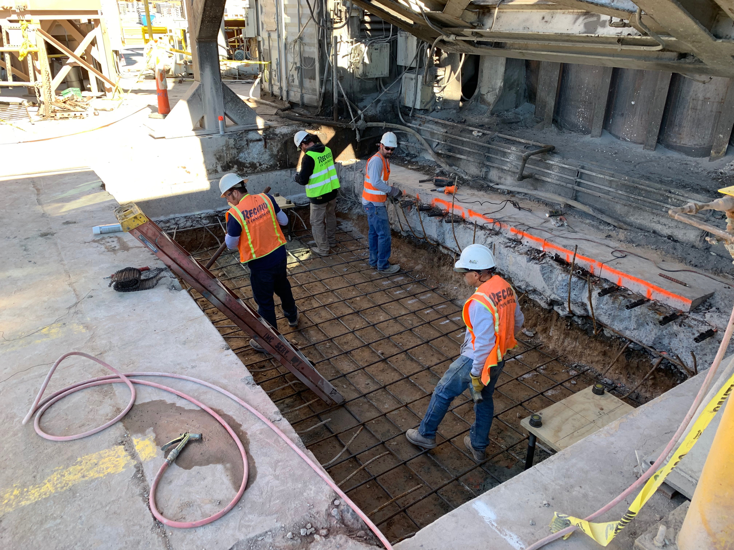 Furnace foundation lower pit remodel